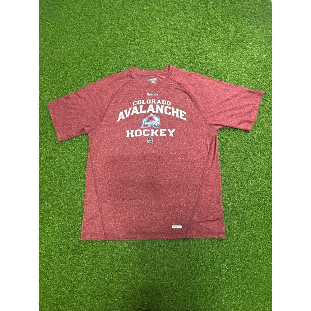 Colorado Avalanche Hockey Shirt Mens Medium Red Speedwick NHL T-Shirt